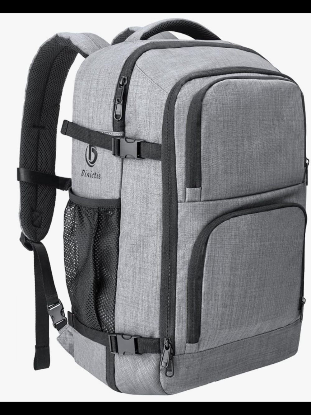 Gray Travel & Laptop Backpack for Men and Women